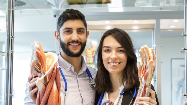 Carissa and Michaella Holland are prosectors for the Griffith University Body Donation Program.