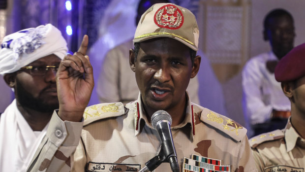 General Mohammed Hamdan Dagalo, better known as Hemedti, deputy head of the military council that assumed power in Sudan after the overthrow of president Omar al-Bashir.