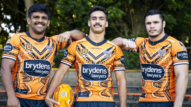 The Wests Tigers’ Indigenous jersey.