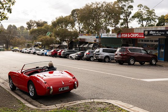 The Basin’s shopping strip on Mountain Highway.