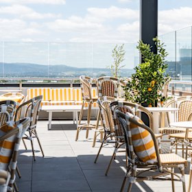 The Italian coastal-inspired rooftop bar.