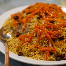 Pulao rice dish.