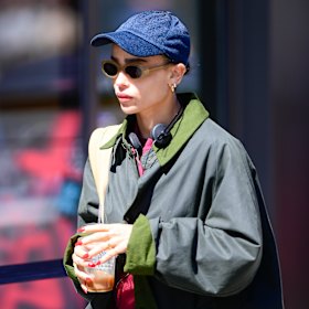 Holmes is a firm fan of Zoë Kravitz and her NYC street style.