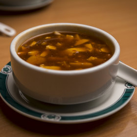 Hot and sour soup. 