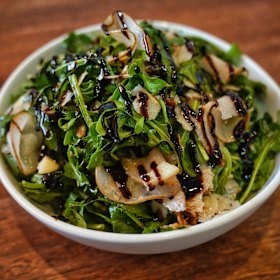 Rucola and parmigiano salad.