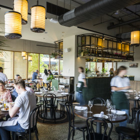 Inside the Brunswick East restaurant.