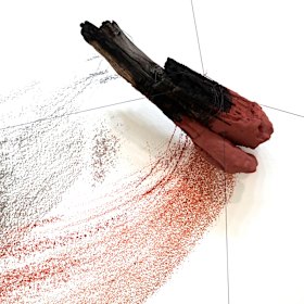 Deatil of Robert Andrew’s <i> Data Stratification (re) scribed language 2017–19 </i>.