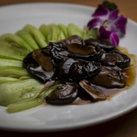 Stir-fried shitake. 