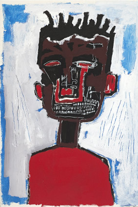Jean-Michel Basquiat, Self portrait 1984; 
acrylic and oilstick on paper.