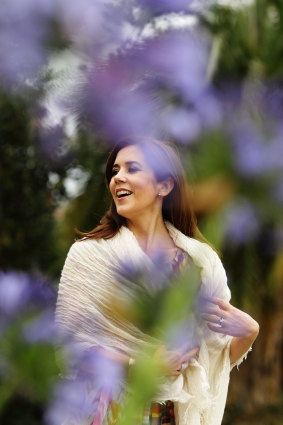 Princess Mary of Denmark walks the gardens of Government House during her visit to Australia in 2011.