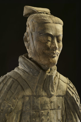 A terracotta warrior from the Qin dynasty.