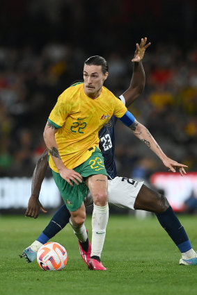 Jackson Irvine was handed the captain’s armband.