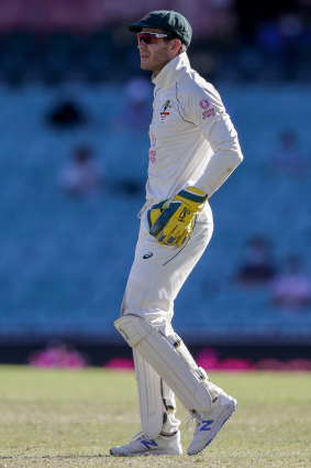 Tim Paine gets hot under the collar playing against India in Sydney.