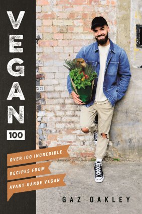 Cover photo of book 'Vegan 100' by Gaz Oakley.