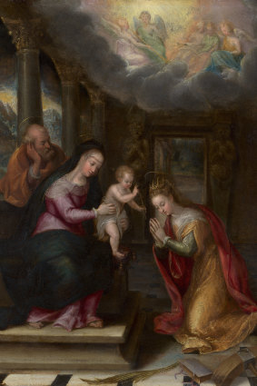 Lavinia Fontana’s Mystic Marriage of St. Catherine.