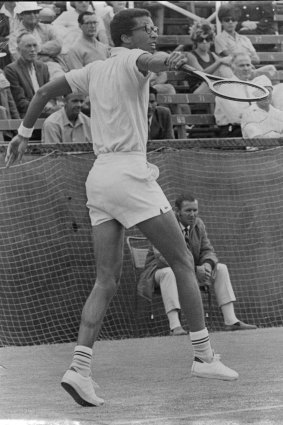 Made short work of Crealy... Ashe in action on January 27, 1970.