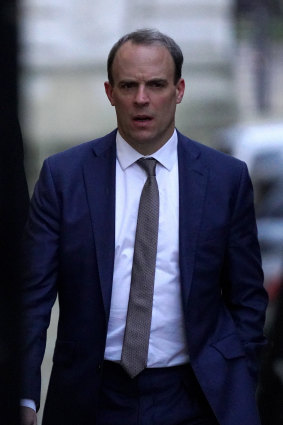 British Foreign Secretary Dominic Raab said the detention of the country's ambassador to Iran was a "flagrant violation of international law". 