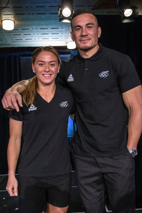Niall with her brother Sonny Bill Williams.