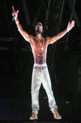 Tupac Shakur ''performs'' at the 2012 Coachella festival.