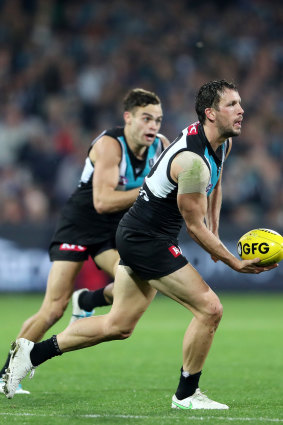Travis Boak starred for the Power after returning from injury.