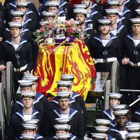 The Queen’s coffin