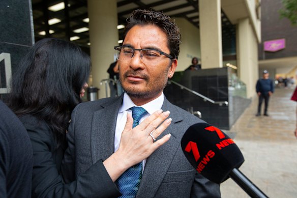 Laurence Escalante before the Perth Magistrates Court in February.