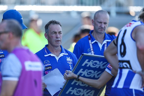 Alastair Clarkson e sua equipe não tinham respostas para Fremantle em Bunbury.