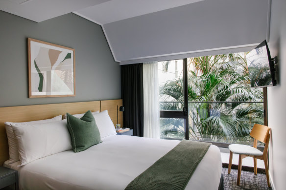 The hotel has 156 newly renovated rooms.