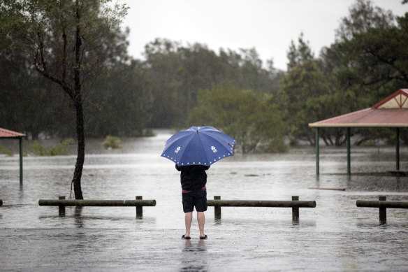 The NSW floods, pictured, have led to thousands of insurance claims and more are expected.