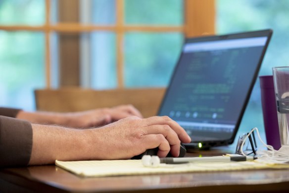 Workers once hid behind pot plants and pillars to avoid their boss’ roving eyes. These days, the ever-present ‘green dot’ is making it much harder.