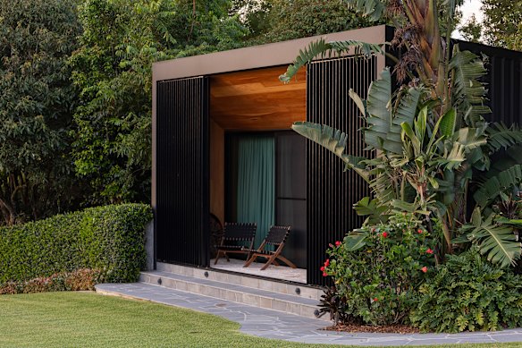 Cabins are designed by architecture firm Shaun Lockyer in Brisbane.