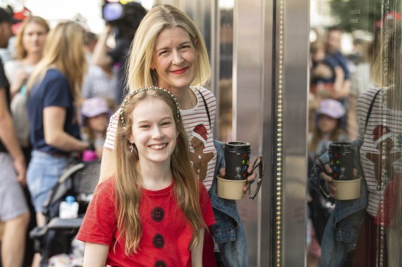 Happy day: Melody Williams with daughter Amelie, 11.