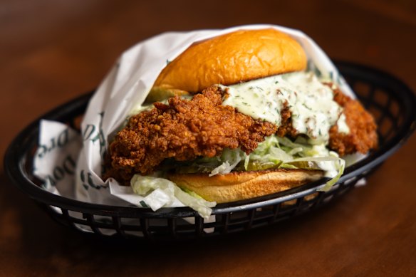 The OG sandwich with dill-flecked ranch sauce.