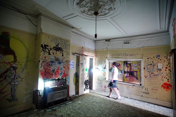 The interior of the Brunswick house.