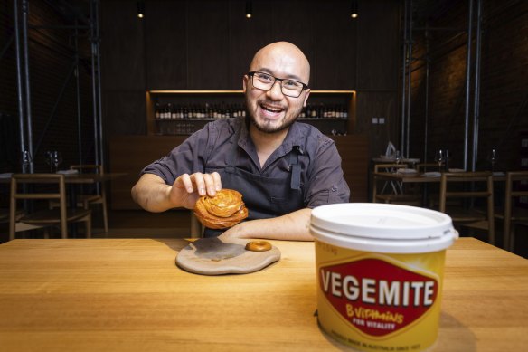 Chef and co-owner Khanh Nguyen of Sunda restaurant uses Vegemite in his curry and buttermilk roti.
