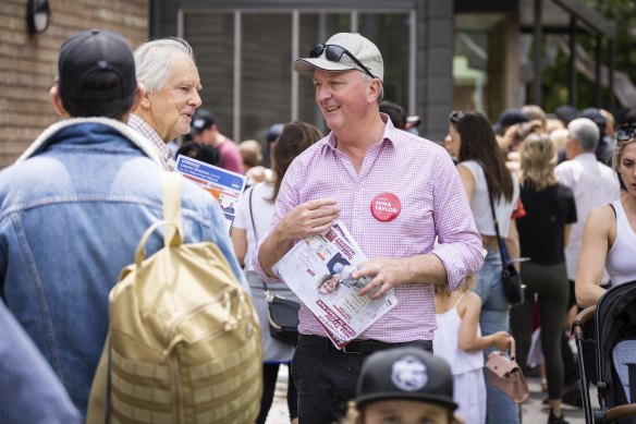 Former health minister Martin Foley spotted at Port Melbourne Primary School polling station on Victorian election day.