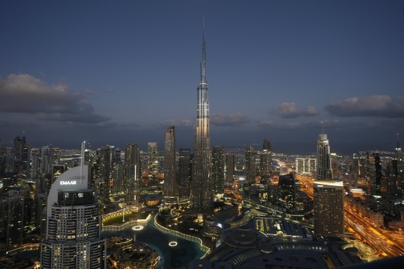 Desert miracle, or mirage? The Dubai skyline with the Burj Khalifa, the world’s tallest building.