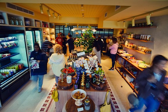There were plenty of visitors at Breadcetera on its opening day.