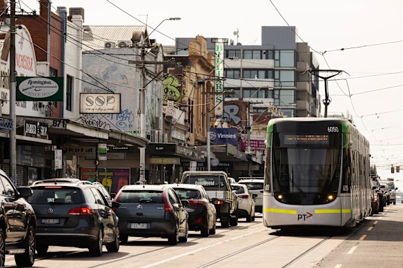 High Street in Thornbury, near Blythe Street.