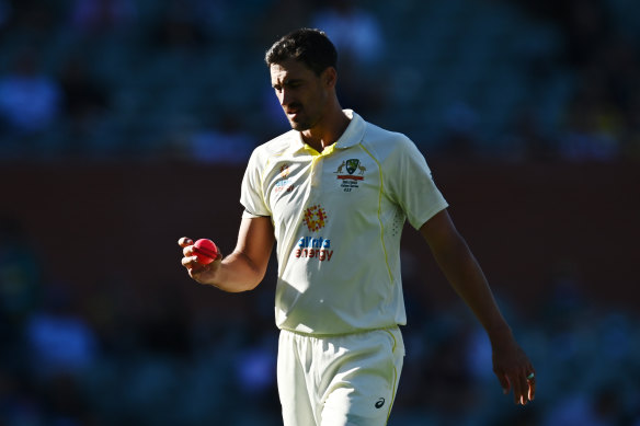 Fast bowler Mitchell Starc.