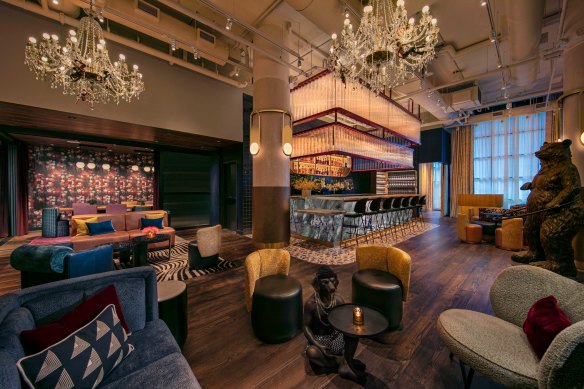 Interior fitout is unique and funky.