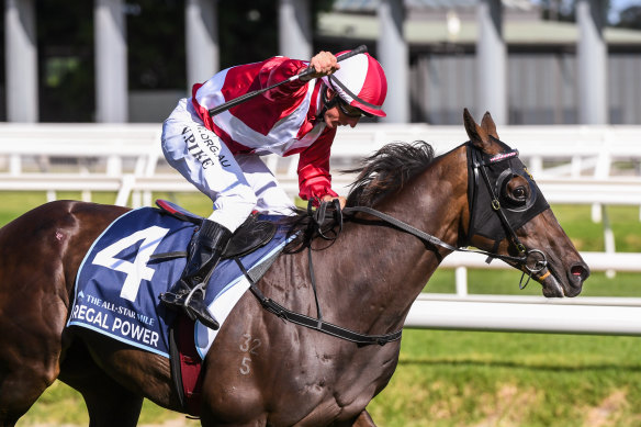Regal Power won last year’s All-Star Mile, seven days after running second in the Australian Cup.