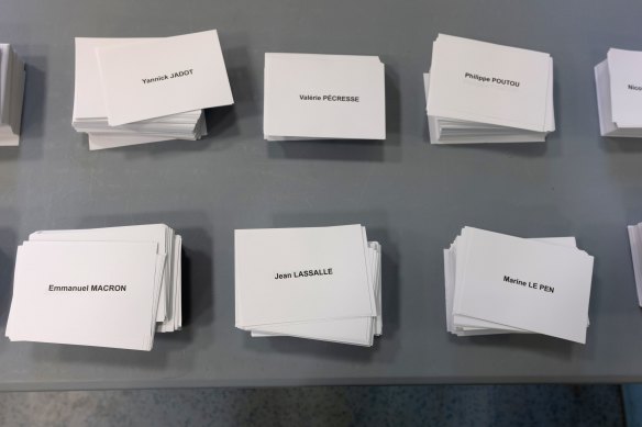 There were 11 candidates in the first round of voting. That number will be slashed to just two for the April 24 runoff.