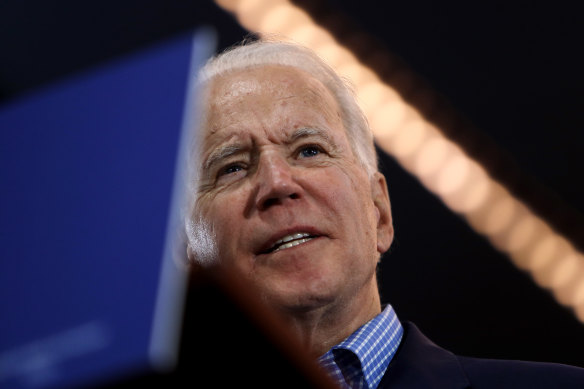 Former US vice-president Joe Biden, speaking late on Saturday at a rally in Las Vegas, Nevada, has kept his chances alive with a second-place finish.