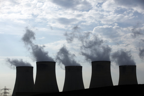 Vapour rises from cooling towers at Uniper SE’s coal-fired power station in Ratcliffe-on-Soar, Britain.