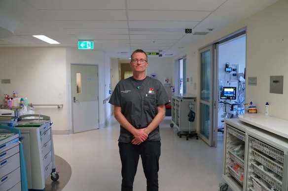 The Alfred’s director of intensive care Steve McGloughlin.