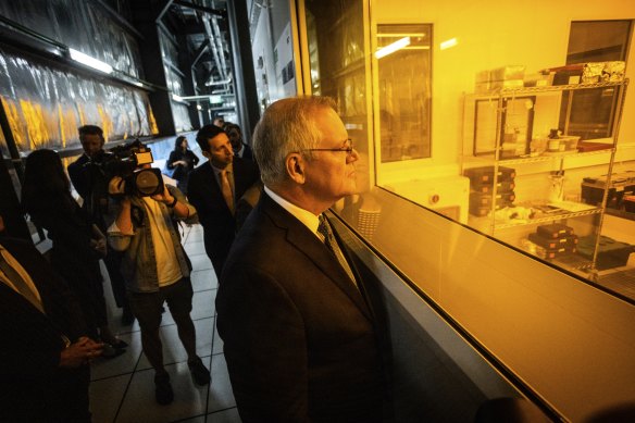 Former prime minister Scott Morrison toured Monash University in March.