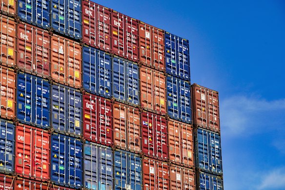 Record numbers of containers are being handled at the Port of Melbourne.