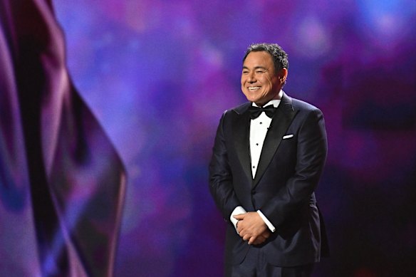 Sam Pang hosts during the 65th TV WEEK Logie Awards.