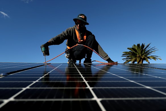 The uptake of rooftop solar panels has taken off in Australia. 